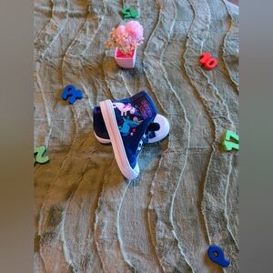 Kids Blue High-Top Sneakers